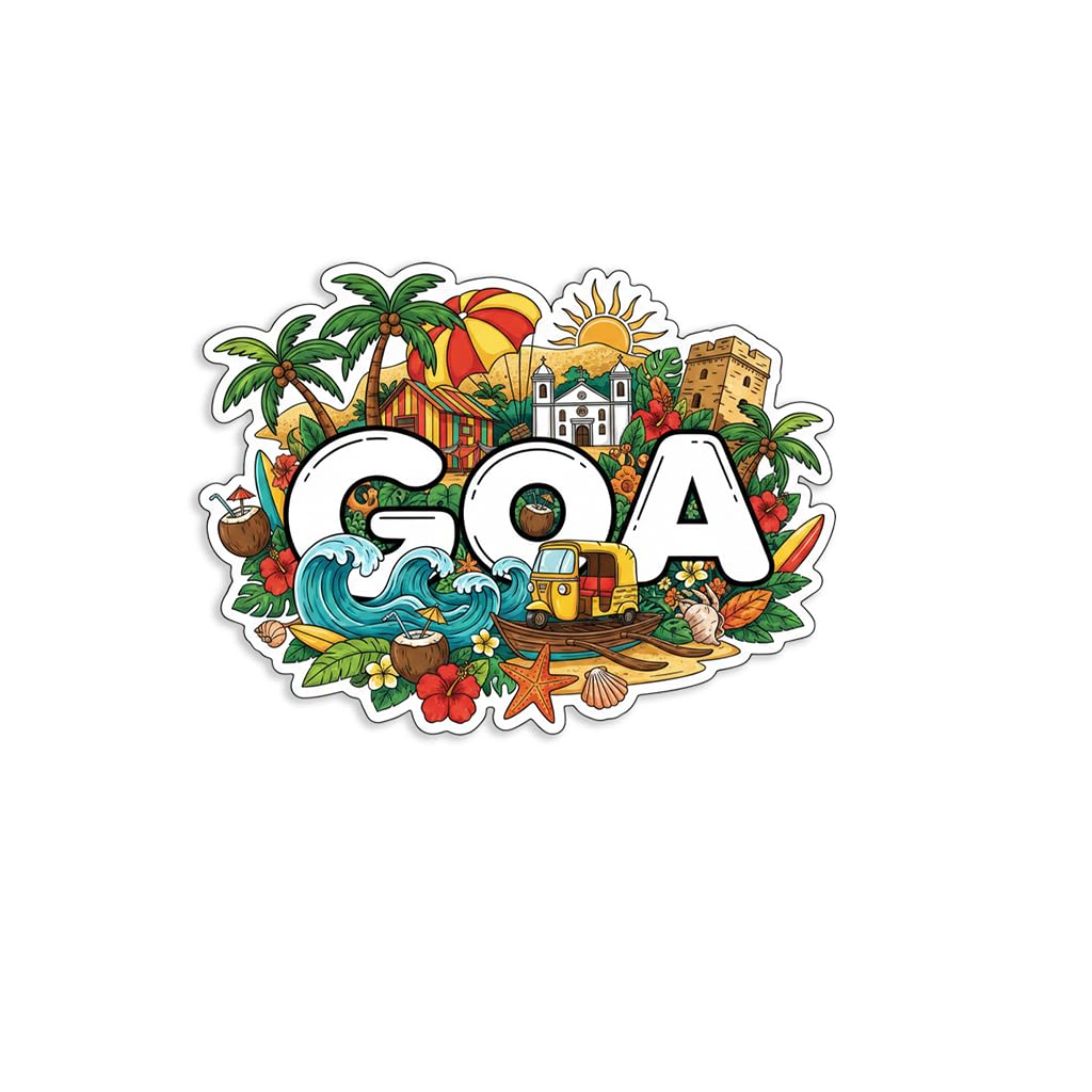Fridge Magnet – 4mm MDF Wooden Souvenir Magnet | Decorative Travel Keepsake Refrigerator Magnet | Home Kitchen Office Decor Gift (Goa 02)-image-14