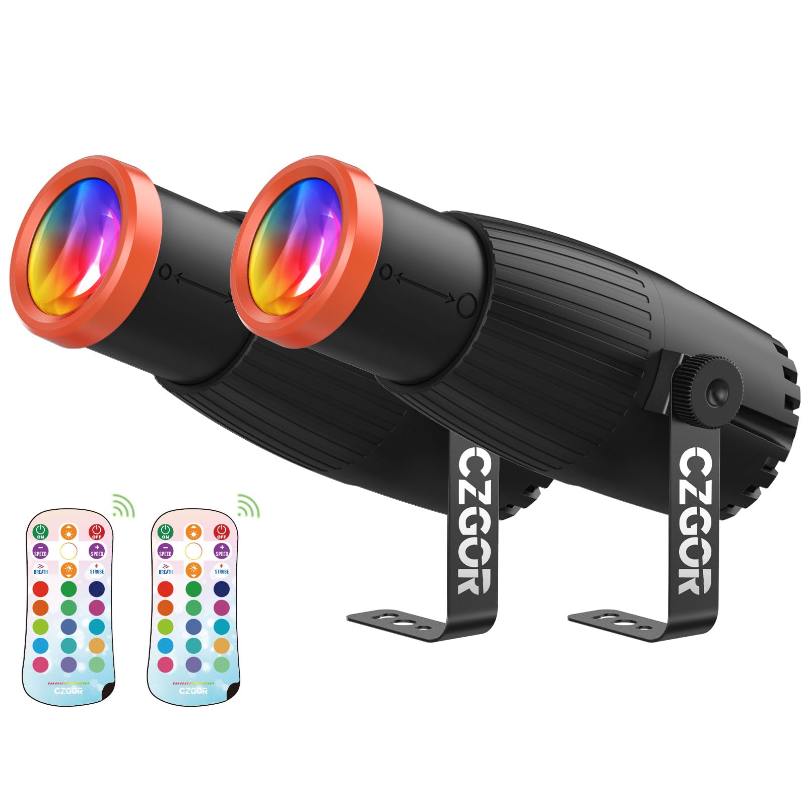 Amazon.com: Czgor 18W Pinspot Light, RGBW Mirror Disco Ball