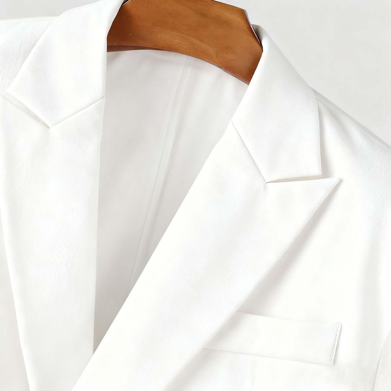 Frack - Giacca da uomo a punta doppia, stile vintage, lunga per smoking, giacca da matrimonio, blazer, giacca per feste, cosplay, abbigliamento lungo, blazer classico