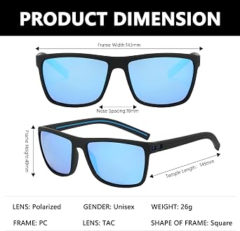 3pcs Unisex Sunglasses Polarised Mens Sun Glasses UV400 Protection Lightweight Vintage Sunglasses for Sports Fishing Golf
