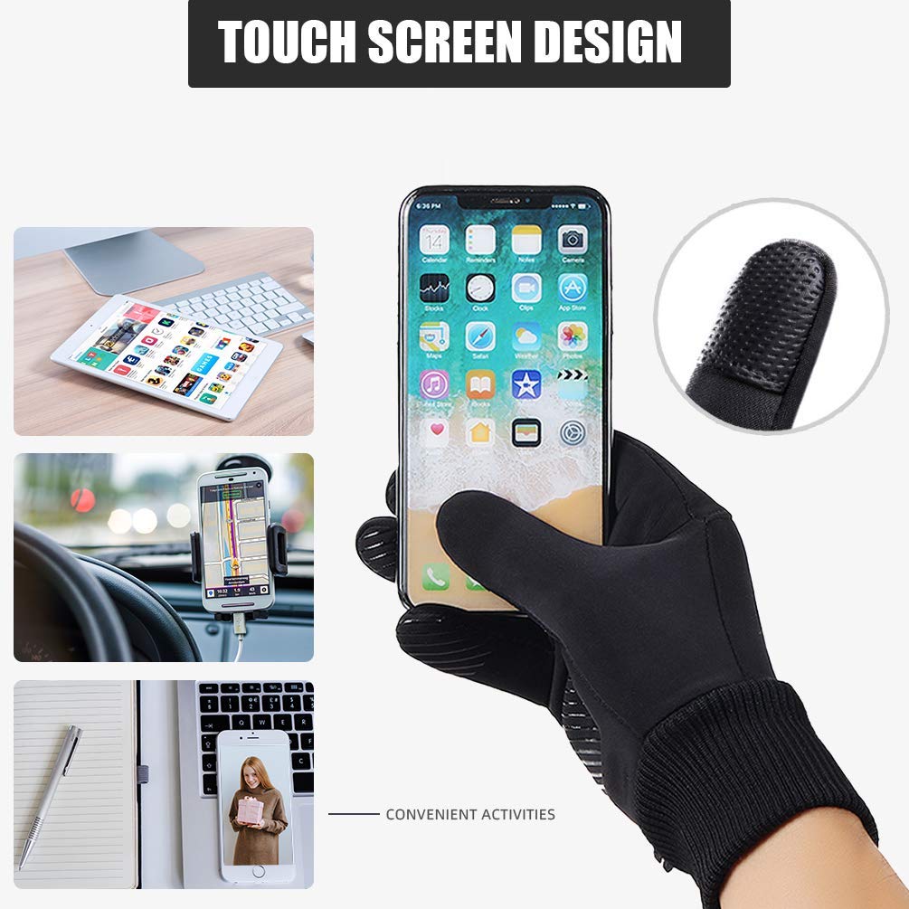 Guanti Invernali Touch Screen – Caldi, Impermeabili E Antivento – Per Guida E Ciclismo