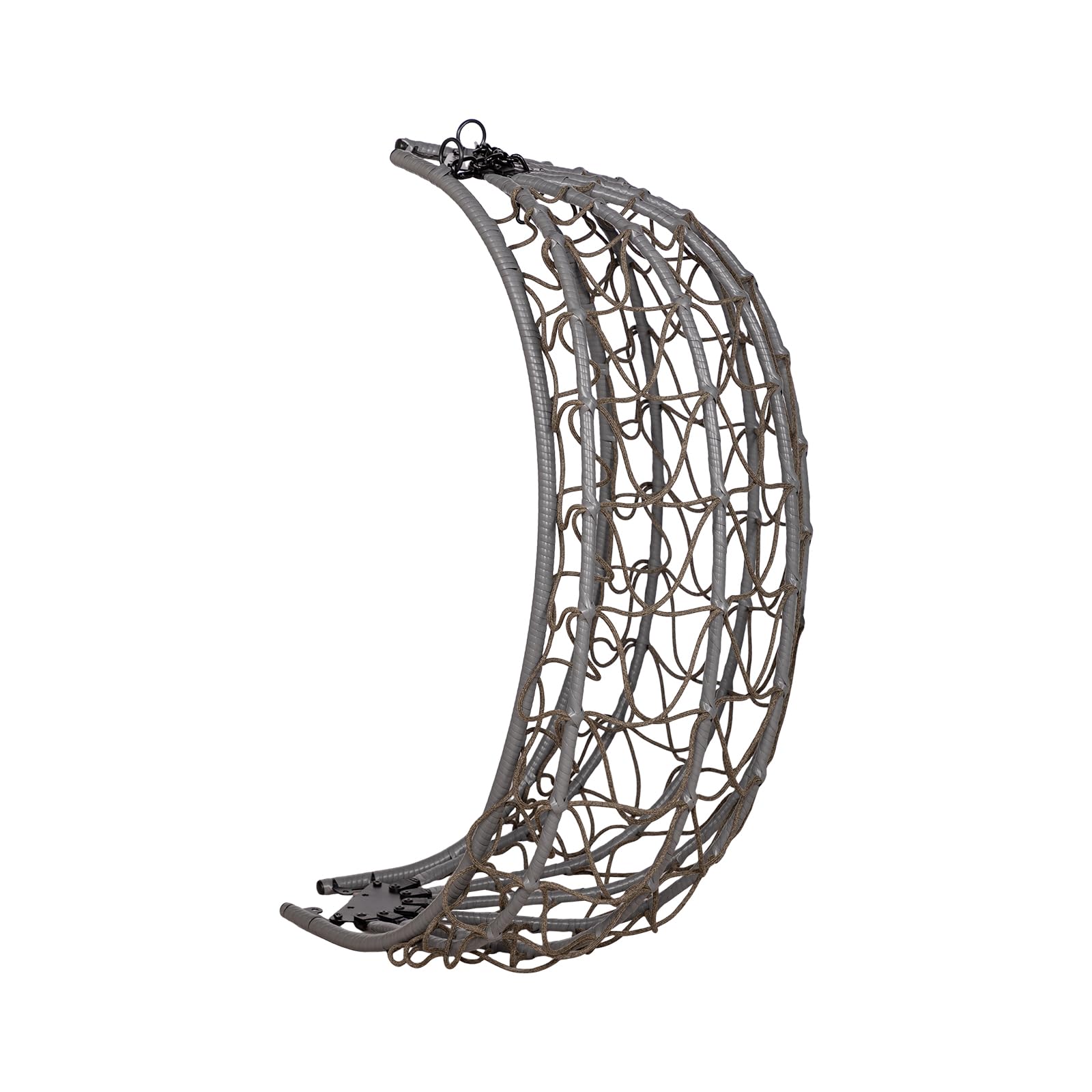 Hängesessel mit Gestell bis 150kg,Inkl. Kissen,Outdoor und Indoor Hängematte,Kinder & Erwachsene Egg Chair,Relax-Stuhl für Wohnzimmer, Balkon,Garten,Terasse,Kinderzimmer,Grau