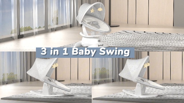 Zoicay 3-in-1 Baby Swing for Infants with Removable Rocker,Motion