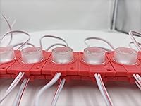 Vista 2 de Módulo de 12V LED con lente para caja de luz 2.0W color rojo emisor con fuente de alimentación