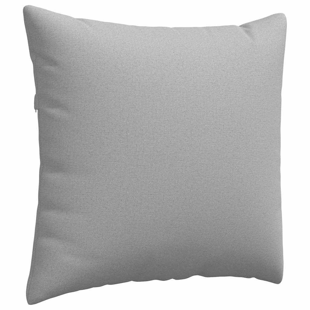 2er Set Sofakissen 50x50 cm Wolkengrau - Moderne Dekokissen mit Füllung und abnehmbarem Bezug - Weiche Zierkissen aus Stoff für Wohnzimmer und Schlafzimmer