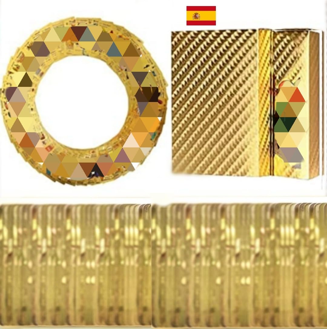 BJZ 55 Pcs Cartas de po Doradas,Originales Gold Foil Cartas de Coleccionables (Not Cartas metalicas) Pack Caja cromos en español Alta Potencia