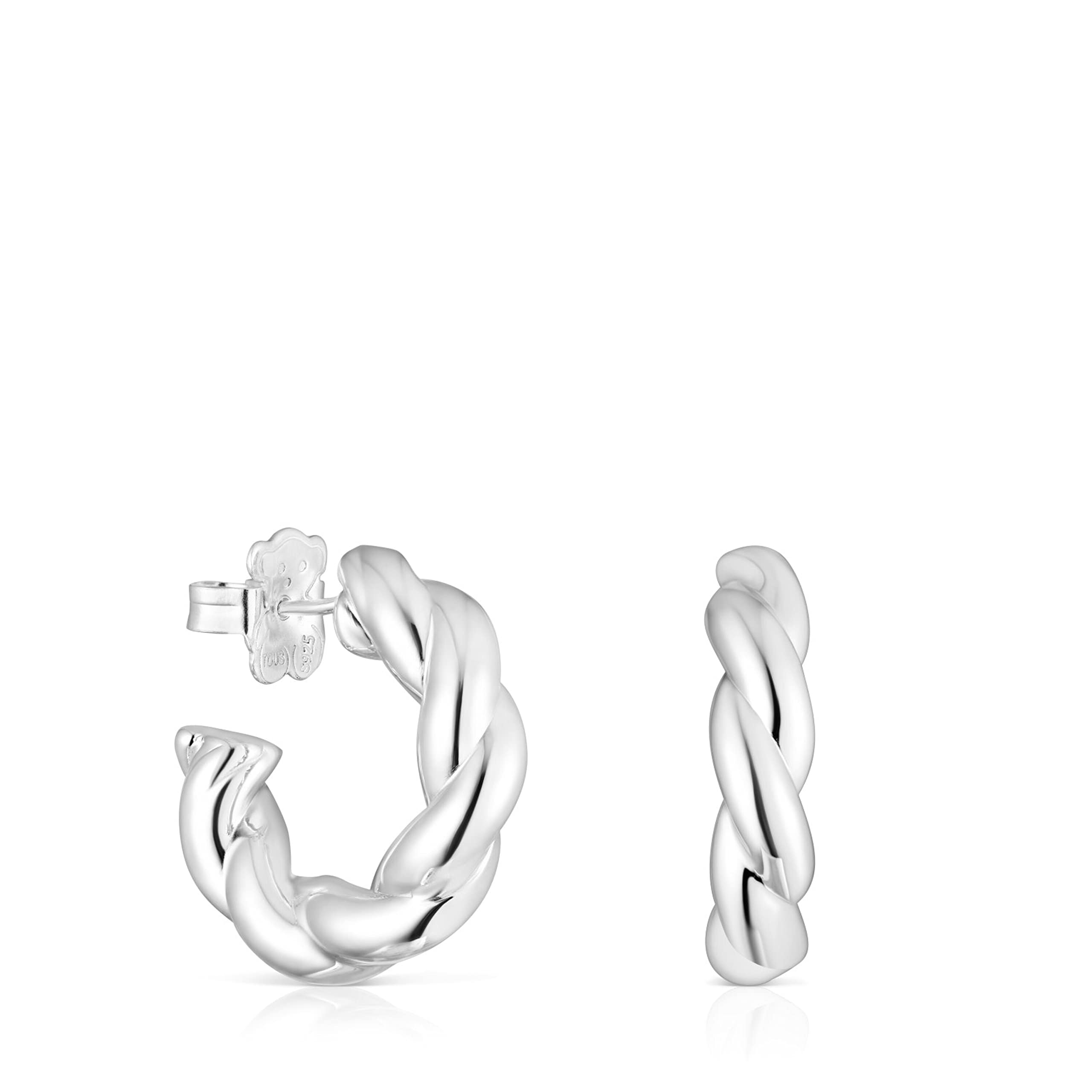 TOUS Pendientes de plata Twisted
