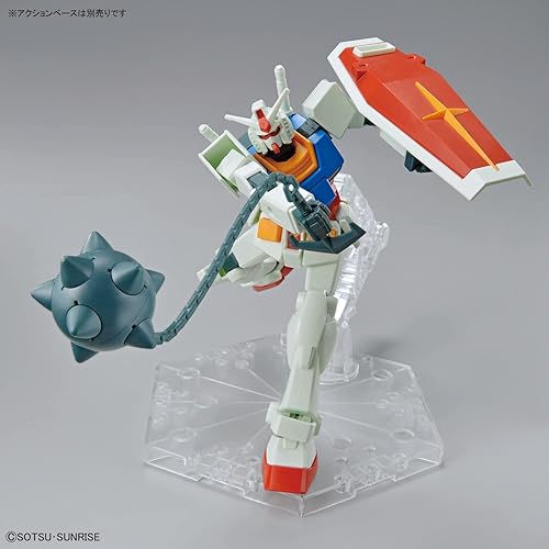 Miniatura 11 de Bandai Hobby - Mobile Suit Gundam - 1/144 RX-78-2 Gundam (juego completo de armas), kit de modelo de grado básico de Bandai Spirits