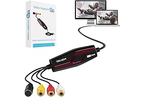 Video Capture Card USB 2.0: VHS to Digital Converter for Mac & PC