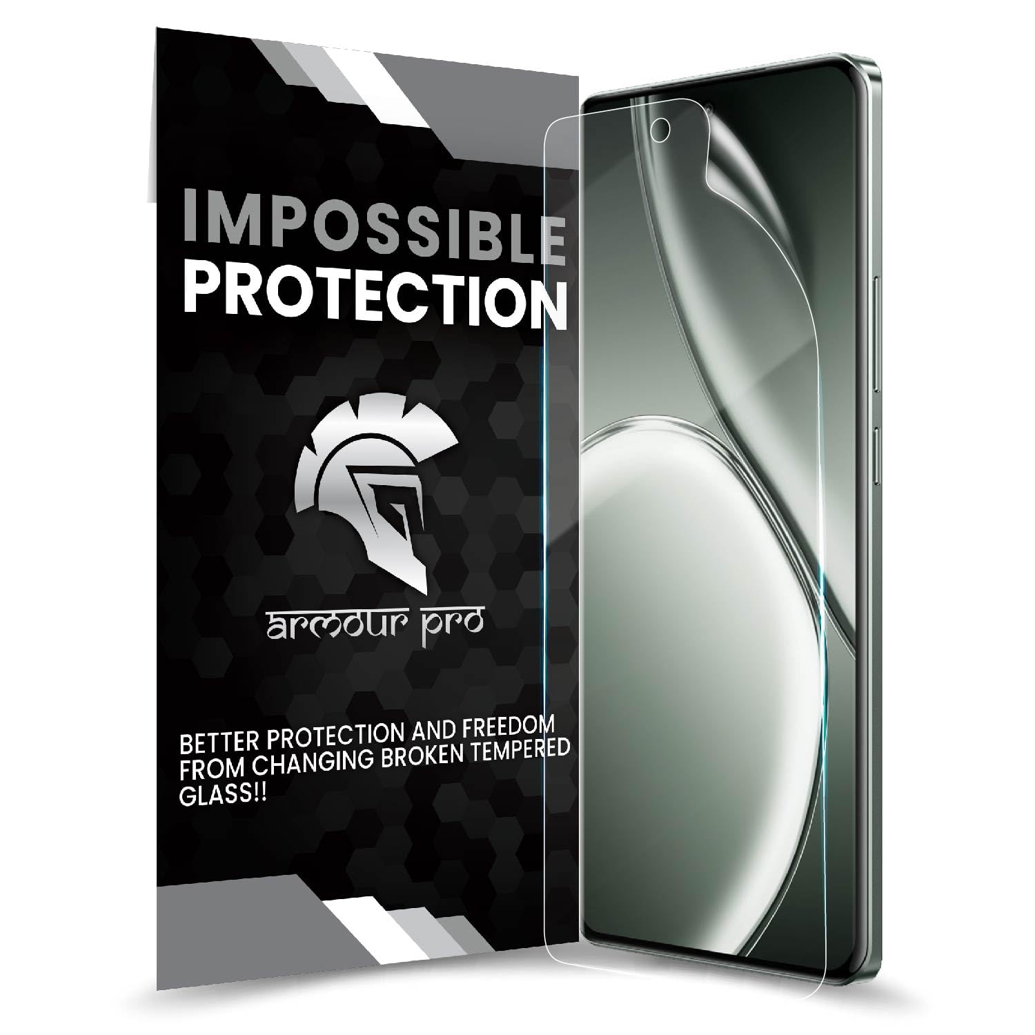 ArmourPro Screen Protector for Realme GT 6T 5G / Realme GT 6 5G | Crystal Clear 4 Layer Nano Fiber Unbreakable Membrane Protection, Case Friendly Full Edge to Edge Screen Coverage & Installation Kit (B0D5CV89JN) Amazon Price History, Amazon Price Tracker