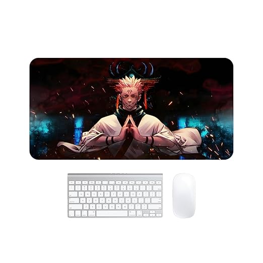 Premium And Anime Extended Mouse Pad, Large Premium Desk Mat Anti Skid Rubber Base For Desktop Laptop Pc Office Gaming (Design-17)