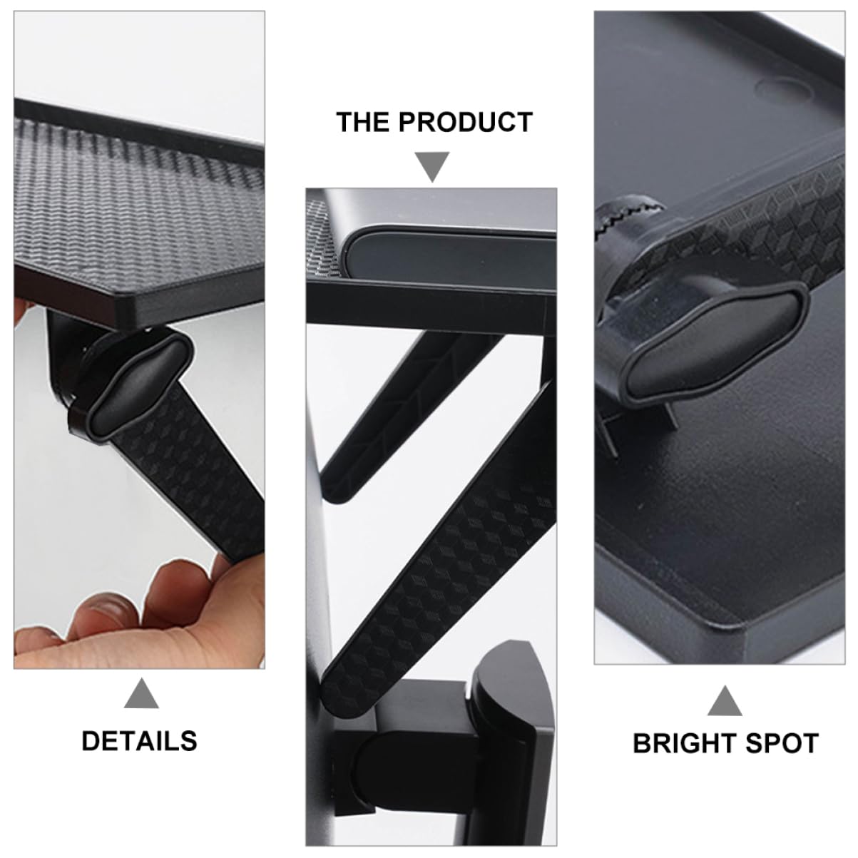 OUNONA Wall Mounted Storage Rack for Tv Router Punch Organizer for Game Consoles Remote Controllers Storage Carrier for Home Office