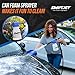 SwiftJet Car Wash Foam Gun + Microfiber Wash Mitt - Car Foam Sprayer - Car Wash Kit - Foam Cannon Garden Hose Sprayer - Car Accessories for Men - Snow Foam Blaster (Blue Foam Gun with Mitt)