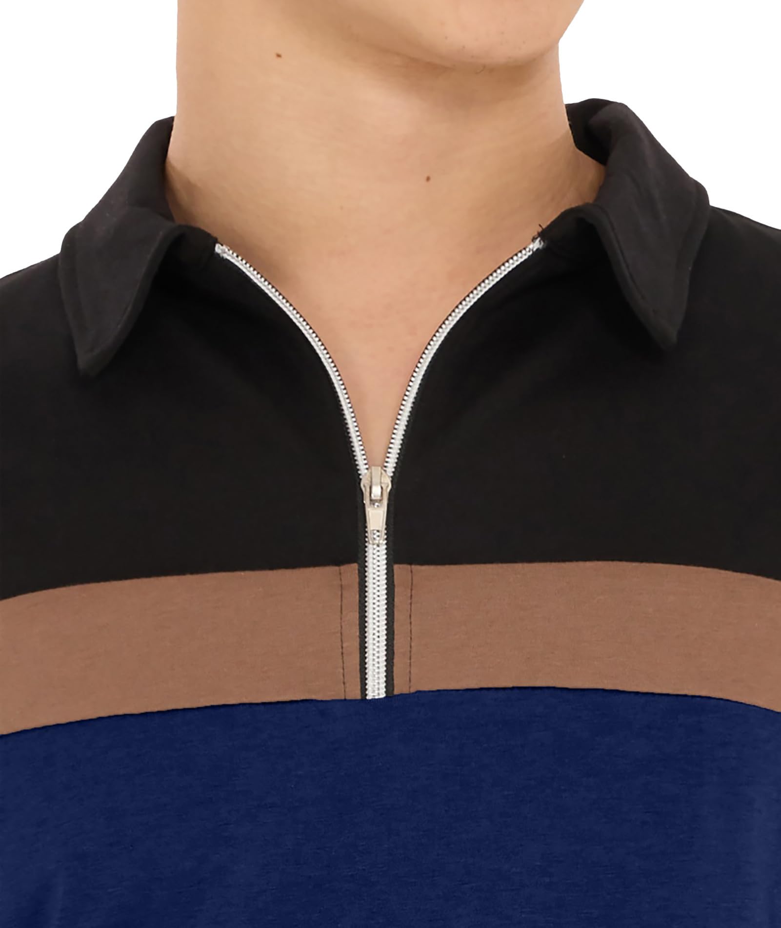 Ryehack Polos 1/4 Cremallera Hombres Casual Manga Larga Tops Camiseta Raglan Camiseta Golf Regular Fit S-2XL