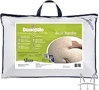 Travesseiro de Látex Basic Queen Dunlopillo c/Capa de Fibra de Bambu 50 x 70 cm