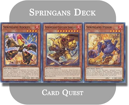 YU-GI-OH! - Cubierta completa Springans Xyz