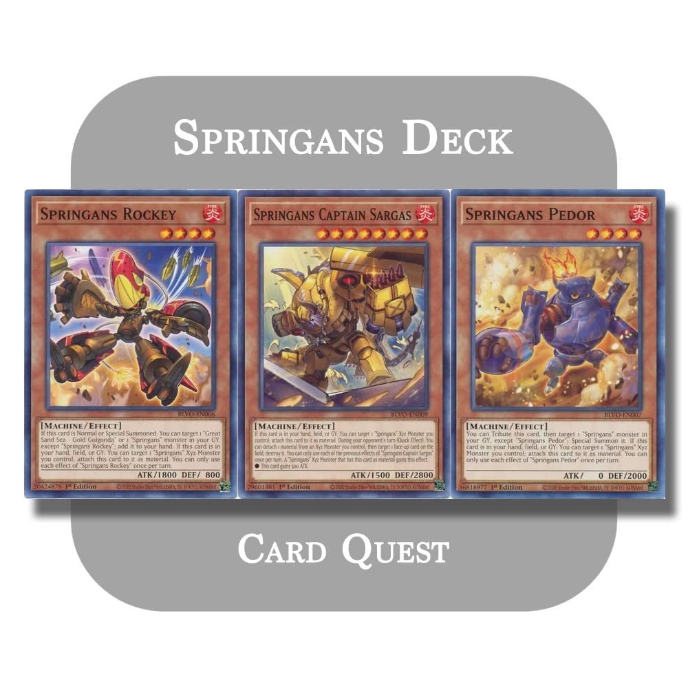 Deck complet Springans Xyz Yu-Gi-Oh invocation speciale et combo - 2
