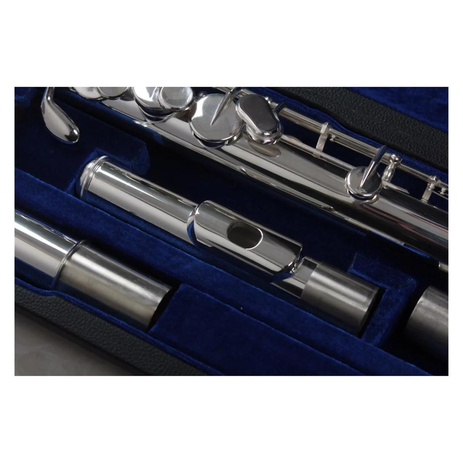 Profesional Flauta Travesera Flauta Alto 16 Agujeros Agujeros Cerrados Flauta Desplazada G Cuerpo De Latón Y Articulación De Pie C Con Estuche