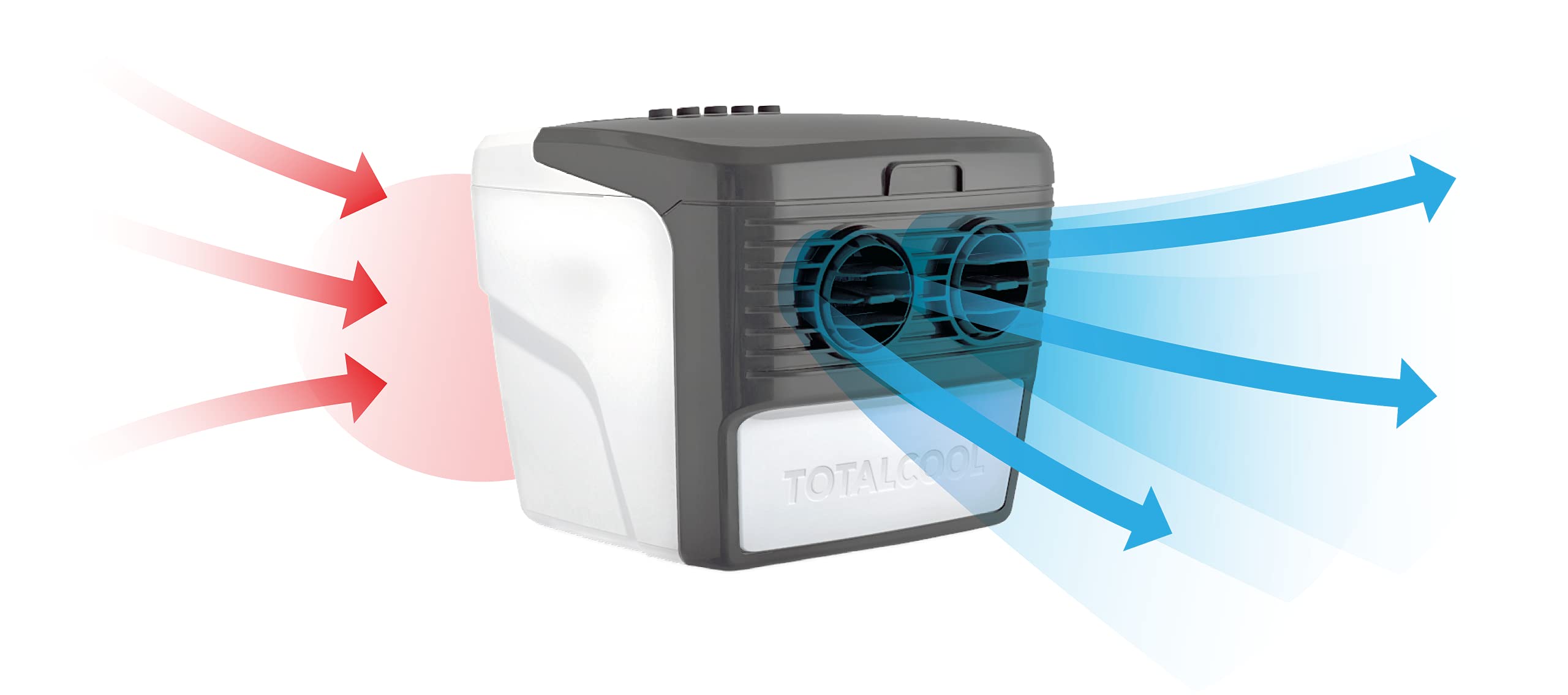 TOTALCOOL RAP3000 Rafraichisseur d'air portable