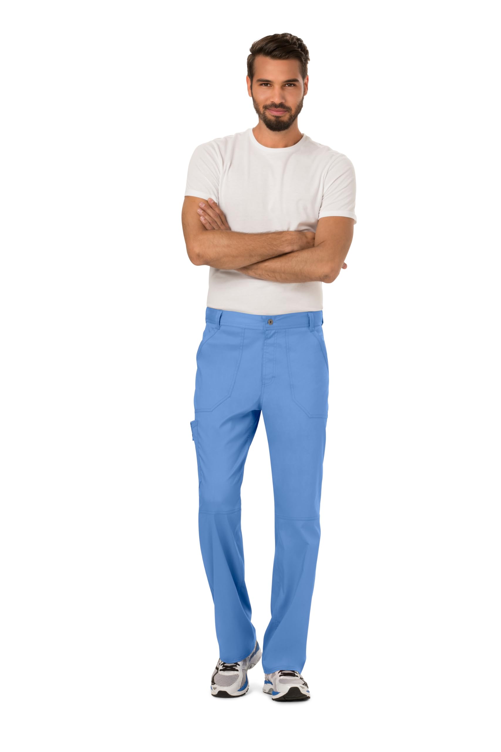 Cherokee Men's Ciel - Man Scrub Trouser Revolution - Medical Clothing - With Cargo Pockets - Drawstring - Zip Fly - Wwe140 - S