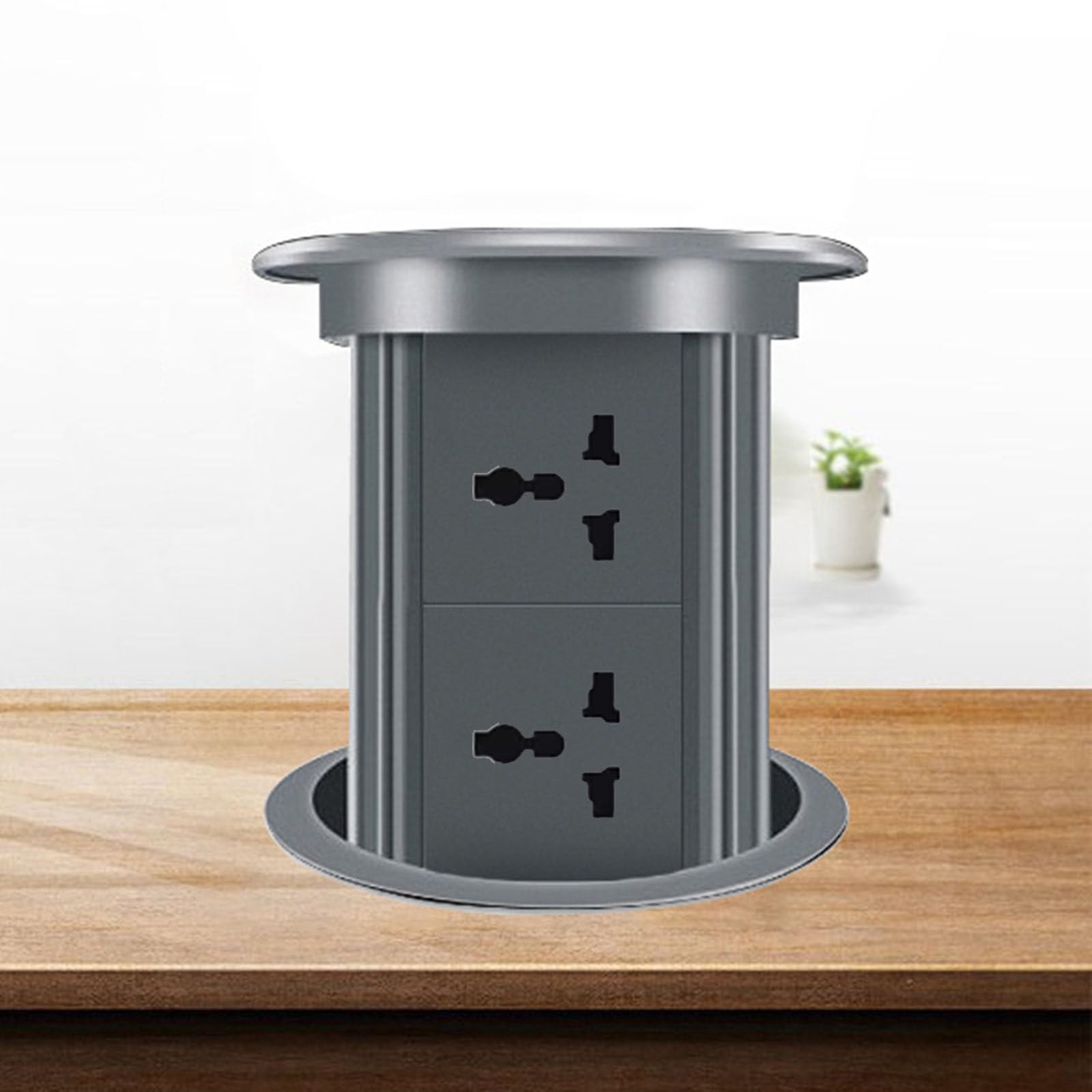 Presa elettrica a torre pop-up con sollevamento elettrico, installazione nascosta, banco da lavoro per cucina, presa di ricarica wireless, interruttore da tavolo,A