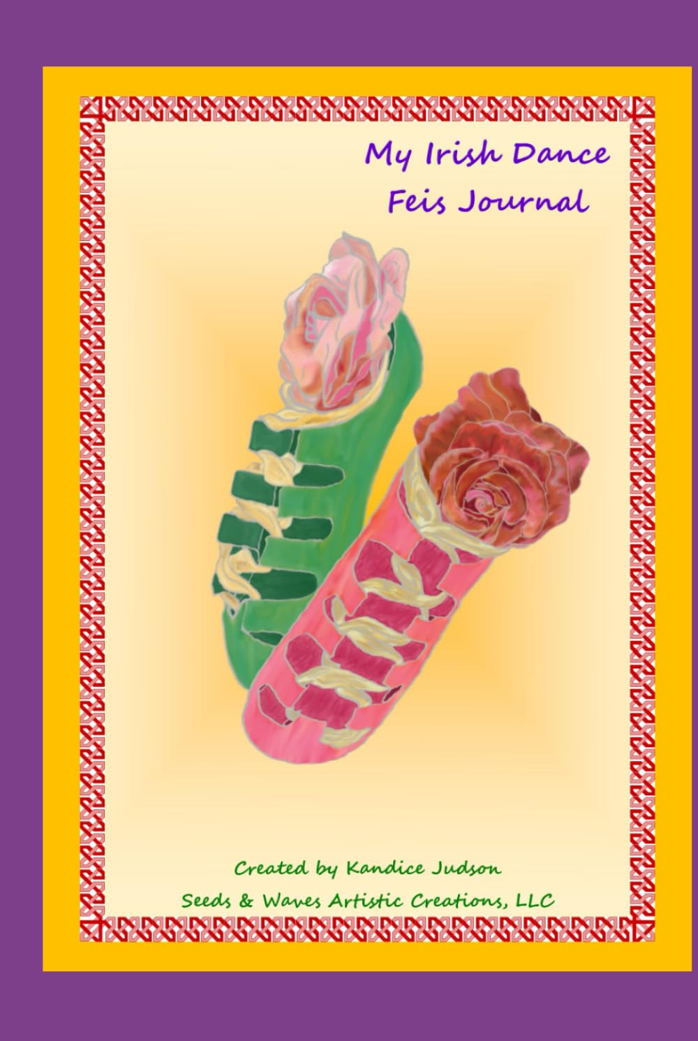 My Feis Journal 6x9 Yellow avec couverture jaune vibrante et format compact
