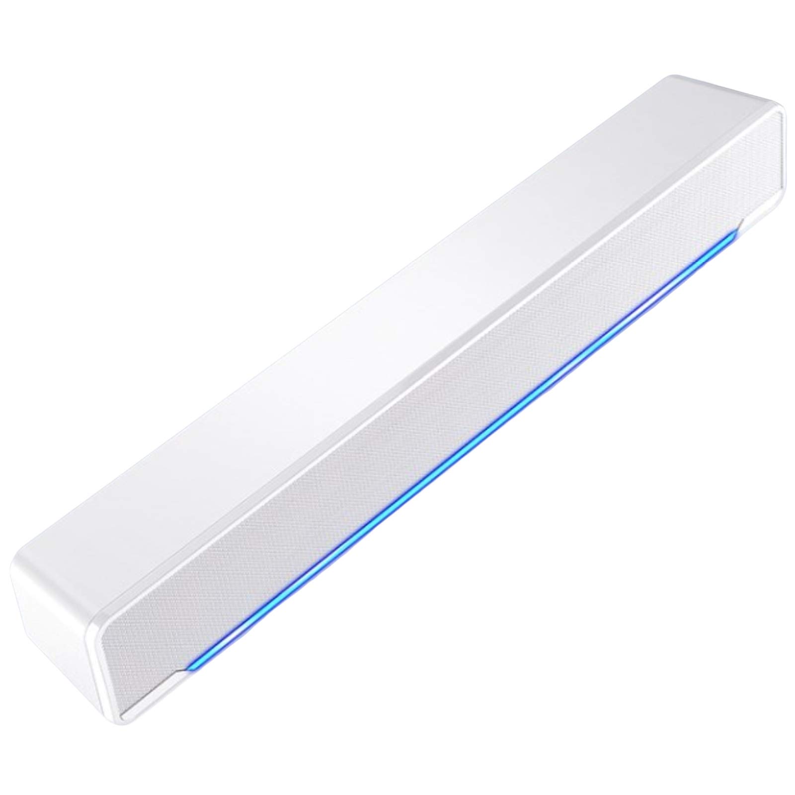 Barra de Sonido con Cable inalámbrico 3D Surround Sound Soundbar 2.0 Canales, Altavoz de Audio Bluetooth para TV, conexión HDMI ARC/óptica/Aux/USB Altavoz Bluetooth, Blanco The New