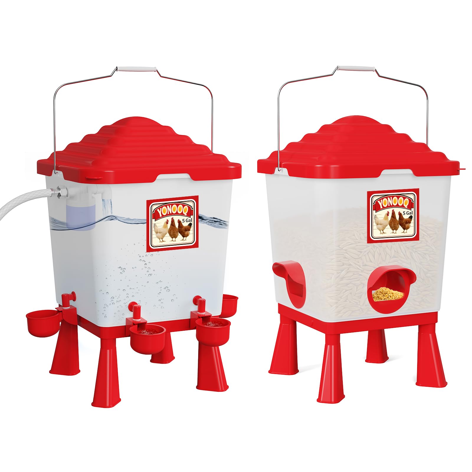 5-Gallon 26-Pound Automatic Feeder Waterer