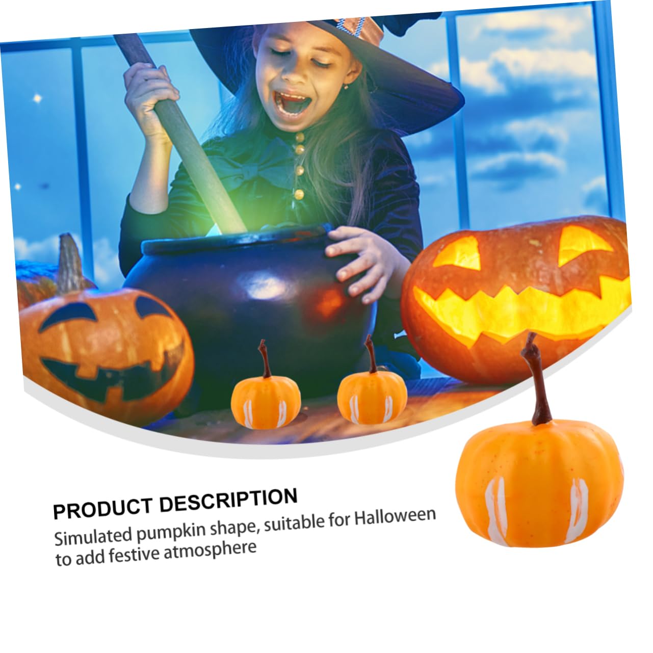 PRETYZOOM 60pezzi Mini Zucche Artificiali Per Decorazioni Halloween Simulazione Zucche Per e Vividità e Creatività Per Festive