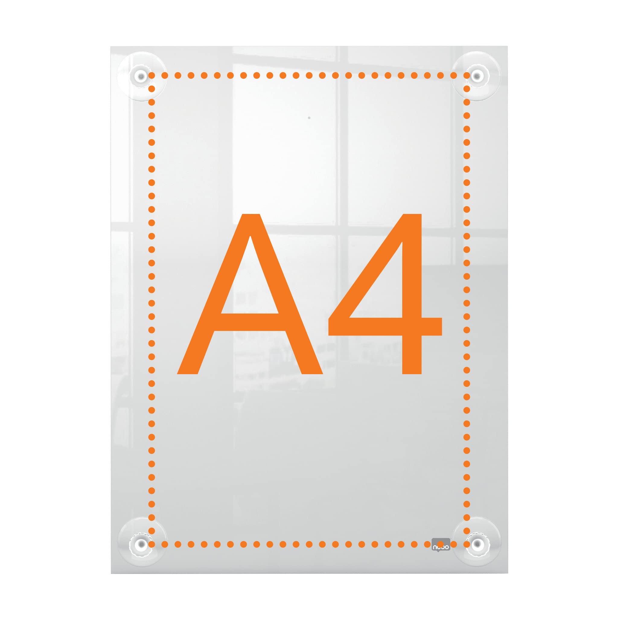 Nobo Porte-Affiche A4 Mural Repositionnable Acrylique Transparent Premium Plus