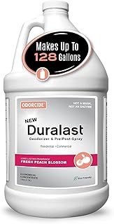 Duralast Peach Blossom Odor Eliminator Concentrate – Odor Eliminator for Strong Odor on Carpet, Floors, & More – Smoke, Sweat, & Pet Odor Eliminator for Home w/Non-Enzymatic Formula (1 Gal)