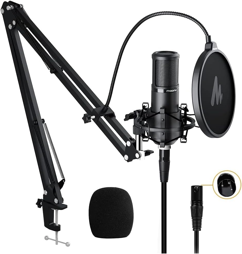 TONOR XLR Condenser Microphone Professional Cardioid Studio Mic