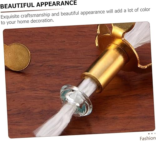 Miniatura 5 de Cabilock Soporte de mecha de tres patas, soporte de mecha de cobre para lámpara de aceite, soporte de mecha de latón, mechas para hacer velas,