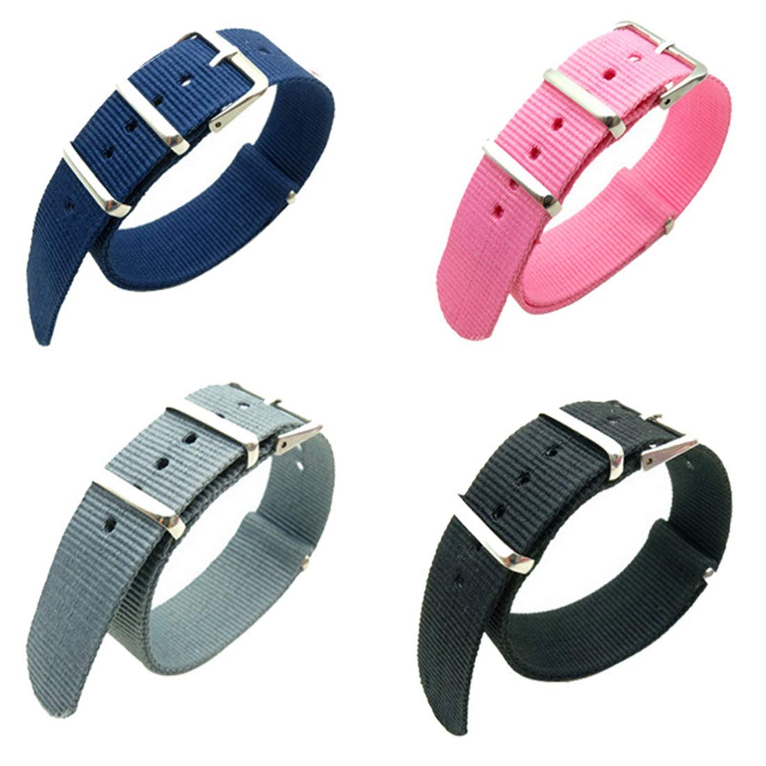 Correa de reloj, correas, banda, correa universal, 1 pieza Nato 18 mm/20 mm, accesorios nailon, pulsera repuesto una
