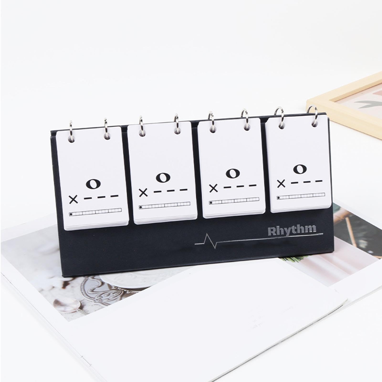 Tarjetas flash de notas musicales, tarjeta de entrenamiento de notas, tarjetas de ritmo flash, decoración de escritorio, accesorios de enseñanza de música, tarjeta de aprendizaje de notación musical