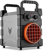 FUXTEC Electric Heater FX-EH3 - 3000W Fan Heater with PTC Ceramic Element - Air Flow Rate 420m³/h - IP24 Class - Ideal for Workshops and Garages