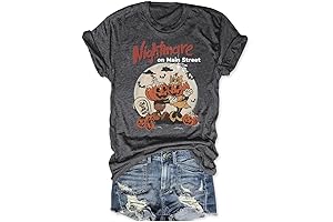 Halloweentown University T-Shirt for Women Fall Pumpkin Shirts Funny Halloween Thanksgiving Gift Tops