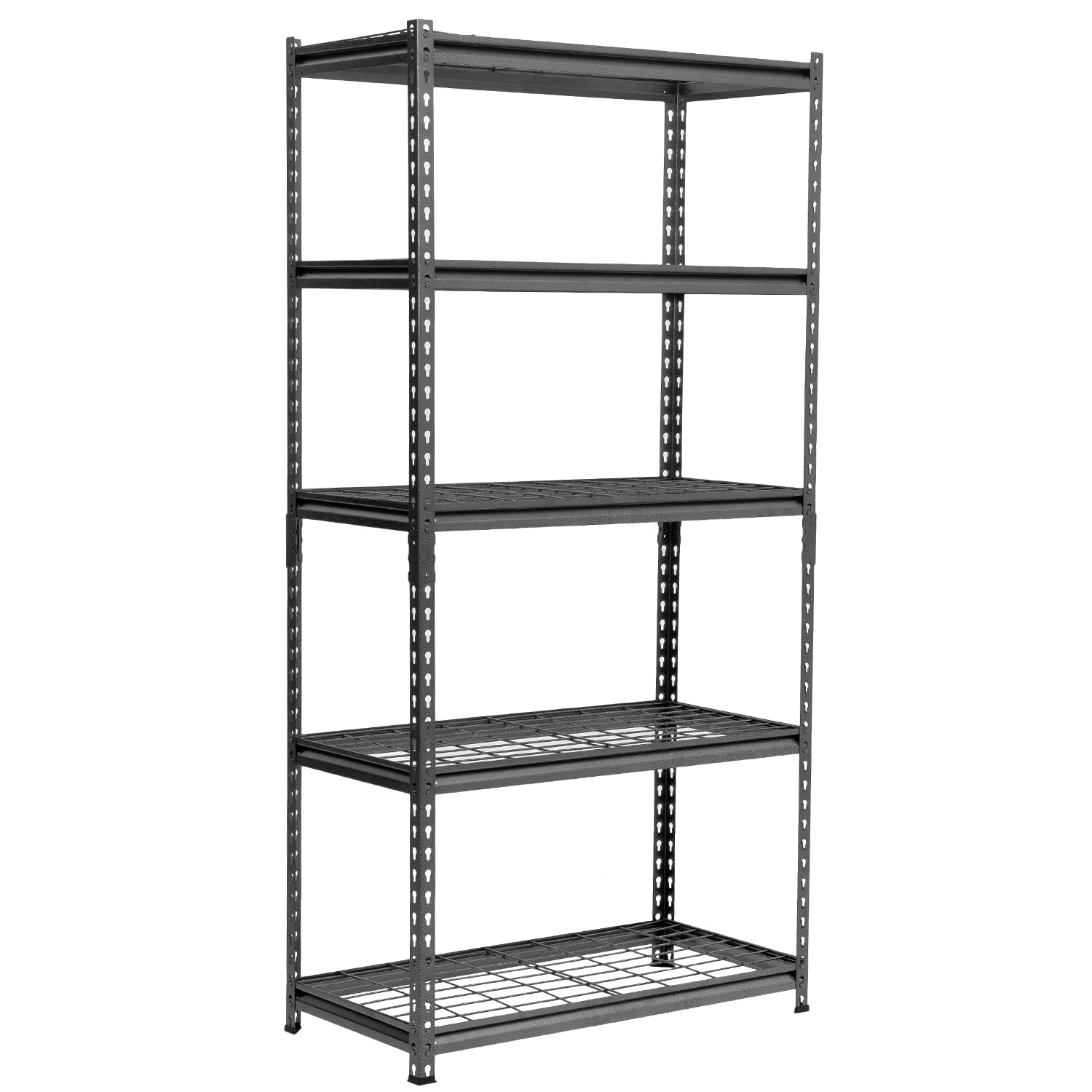Rhino Racking - 5 Tier Heavy-Duty Boltless Wire Shelving Unit - 1000kg Load Capacity - 183 x 90 x 45 cm