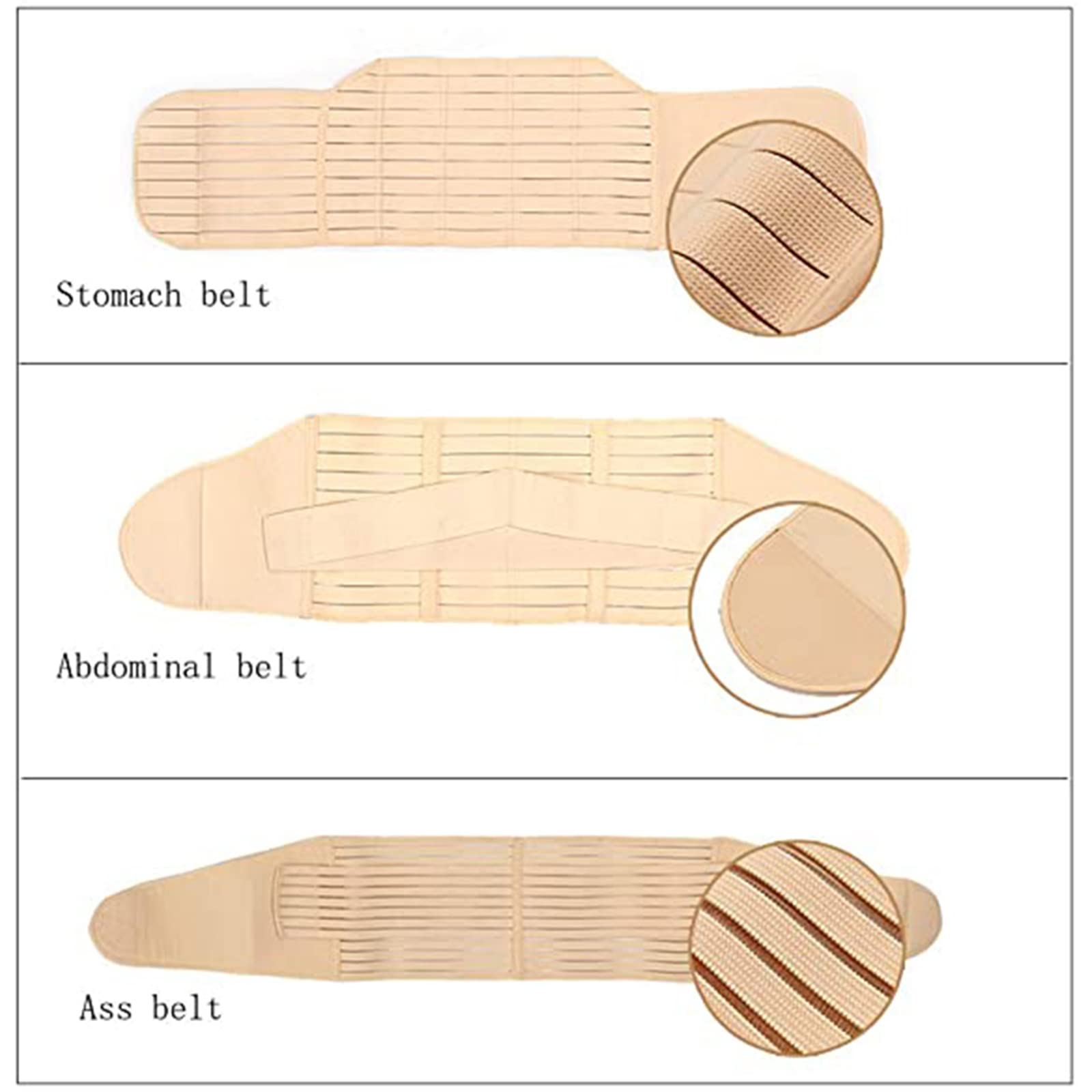 SOLO ACTFIT Postpartum Riem Ondersteuning, Postpartale Riem Herstel, Buik Slim Wrap Riem, Postnatale Dames Body Shaper, Ademend, Verstelbaar Elastische Postpartale Ondersteuning