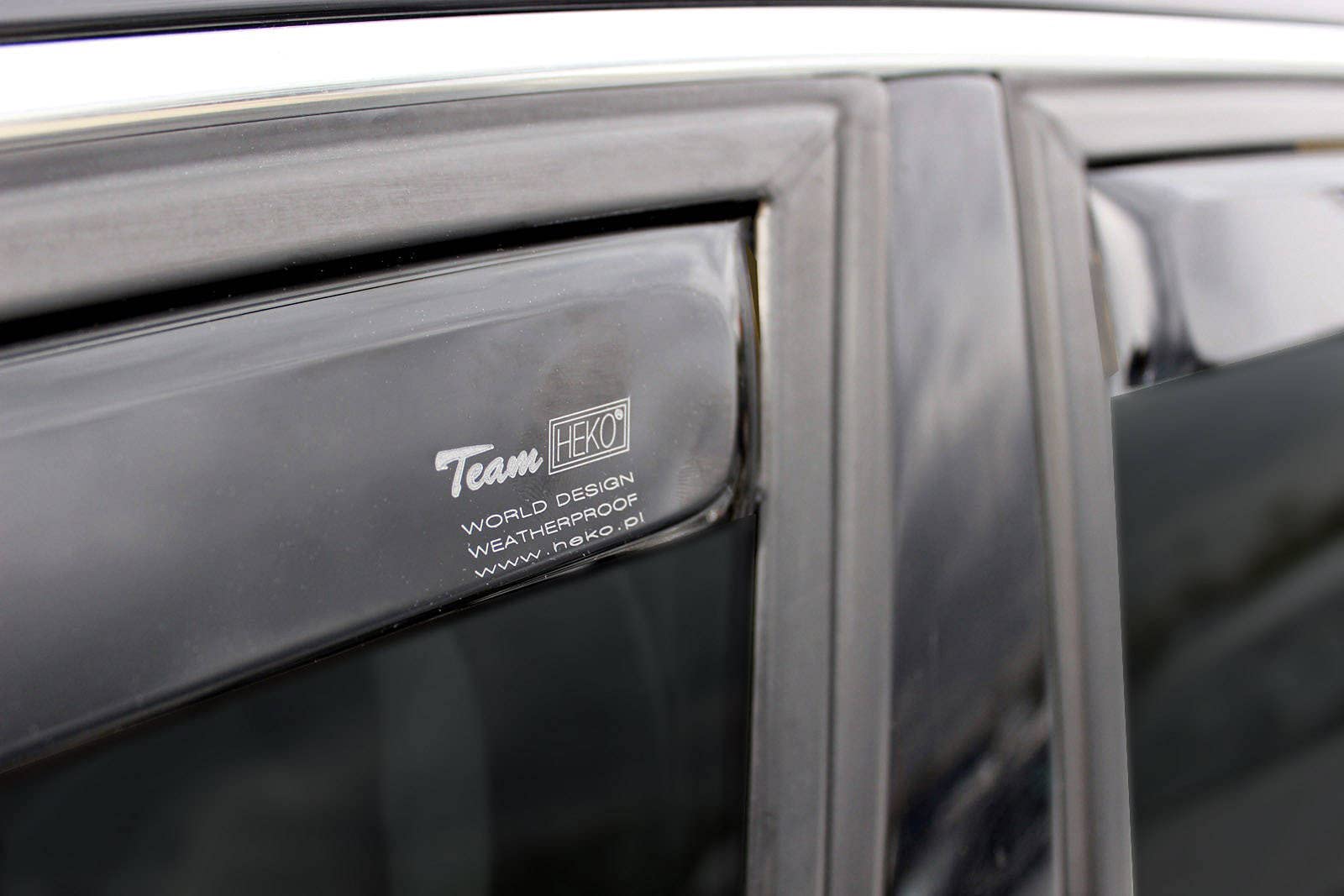 J&J AUTOMOTIVE Windabweiser für Audi A6 C6 2004-2011 4tlg, Heko Regenabweiser Vorne Hinten Getönt