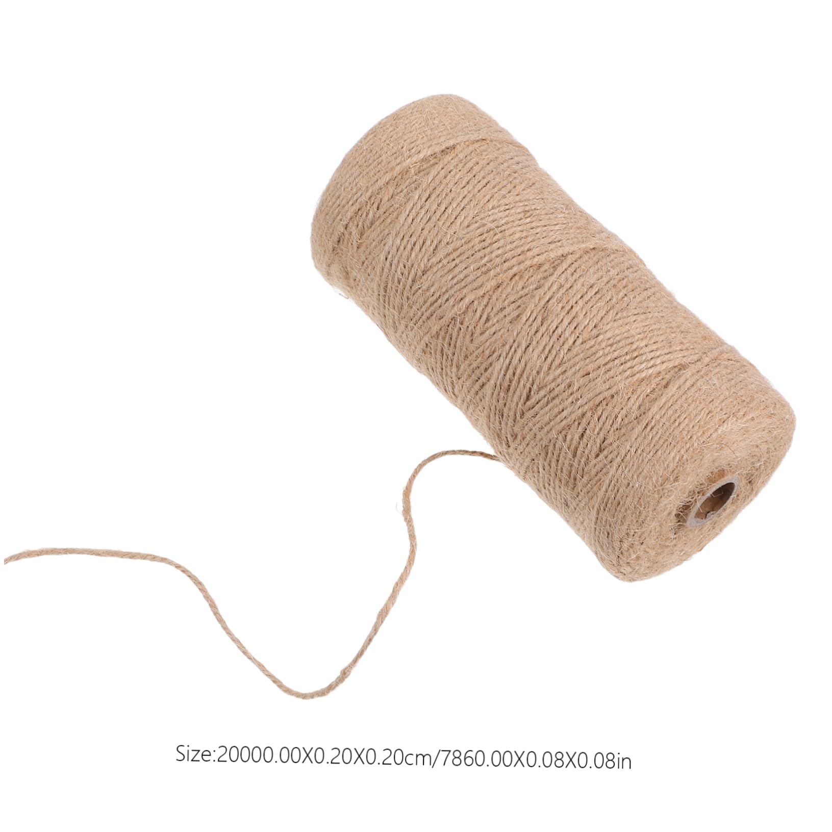 Housoutil 1 Roll Jute Twine String for Crafts Gardening and Holiday Packaging Durable Flexible Twine for Bundling Wrapping and Plant Support