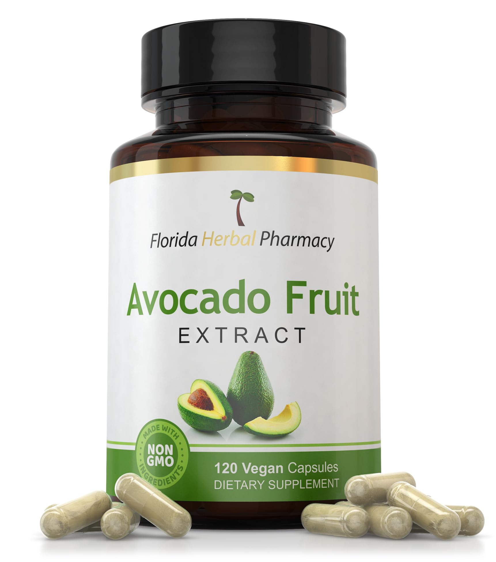 Florida Herbal Pharmacy, Avocado Fruit Extract Supplement Capsules 10:1 (120 Capsules)