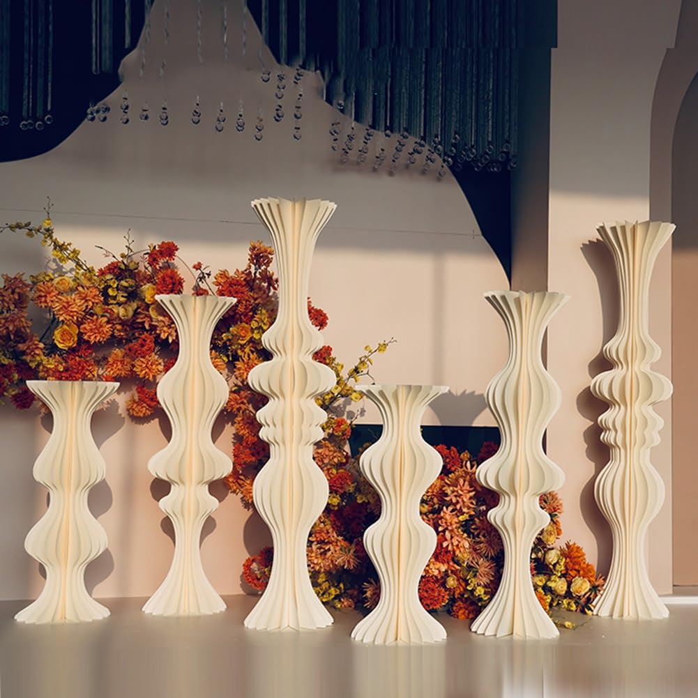 3 soportes acrílicos para tartas para fiestas, bodas y colocación de flores, soporte redondo plegable con placa transparente