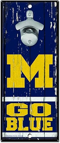 WinCraft NCAA Abrebotellas de madera unisex para adultos, 5 x 11