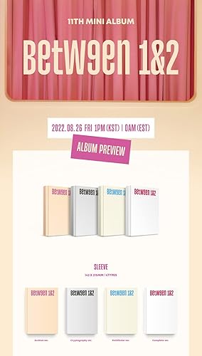 Miniatura 2 de Dreamus TWICE - BETWEEN 1 & 2 11th Mini álbum+Beneficio de preventa+Cartel plegado (criptografía ver.), JYPK1452