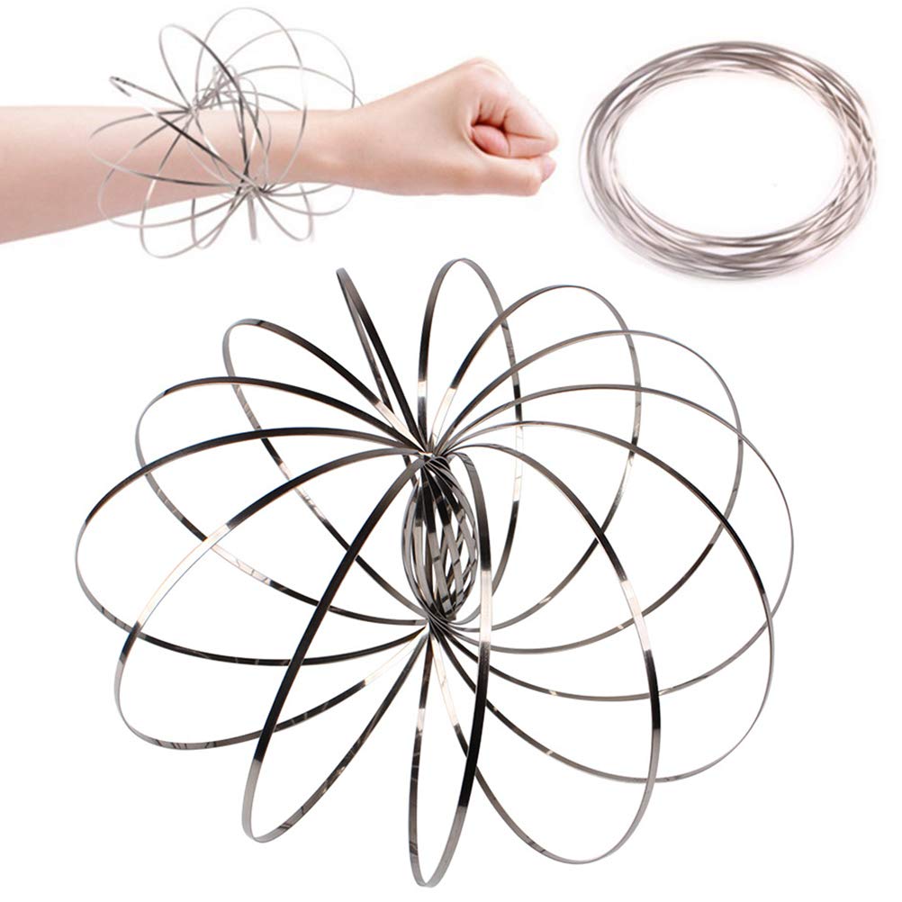 DaxoonFlow Ring Magic Bracelet Stainless Steel Decompression Toys For Adults Children