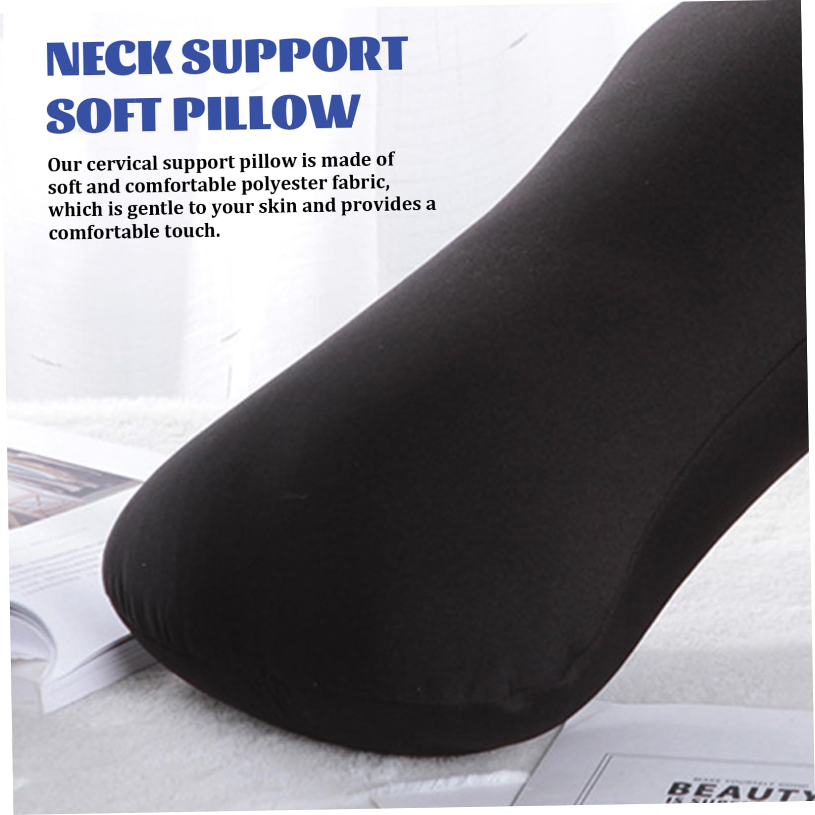 2pcs Neck Oreiller microbille Neck Support Pouteau de Voyage Oreiller de Voyage