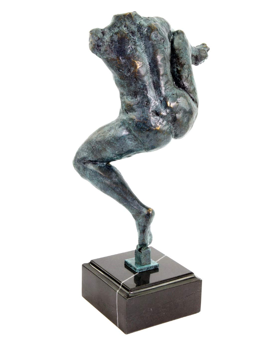 Moderne Bronzestatue - Iris, die Götterbotin (1891) - signiert Auguste Rodin - Musée Rodin Paris - Erotik Akt - Erotische Frauenfigur auf Marmorsockel - 100% Bronze - Kunst kaufen