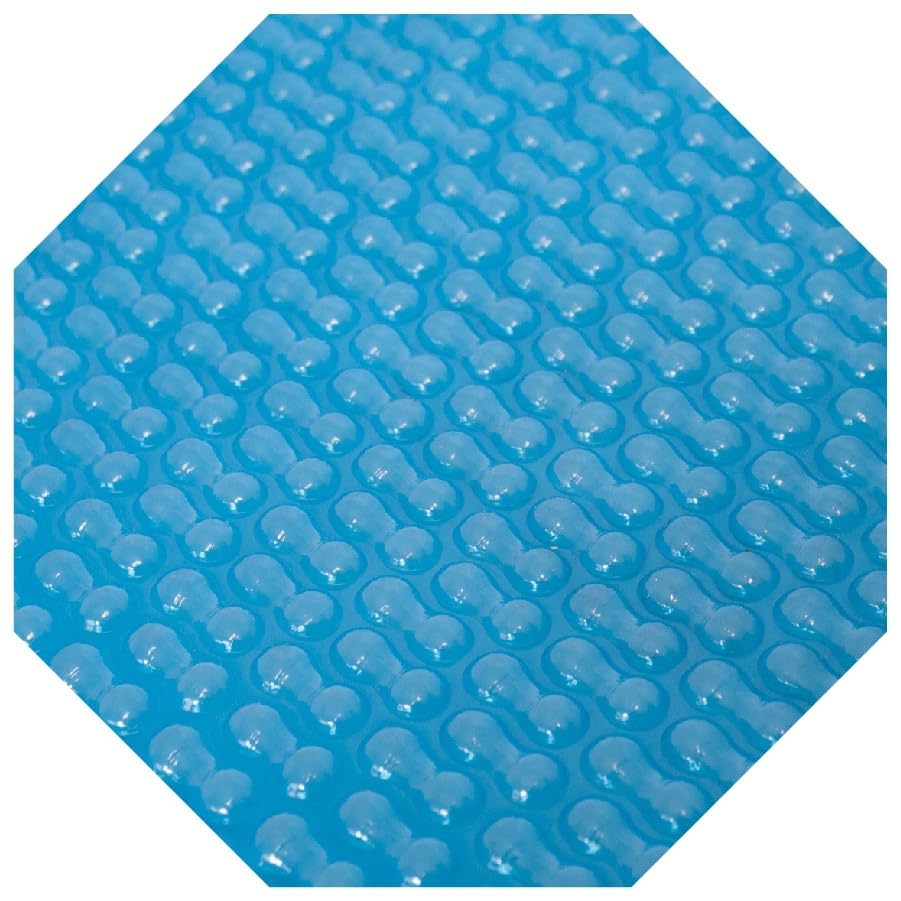 EVOLUTION® Solarplane Light Blue GeoBubble 400 µm - Solarfolie 300 cm für Achteckbecken, effiziente Poolabdeckung mit Wärmespeicherung & Verdunstungsschutz