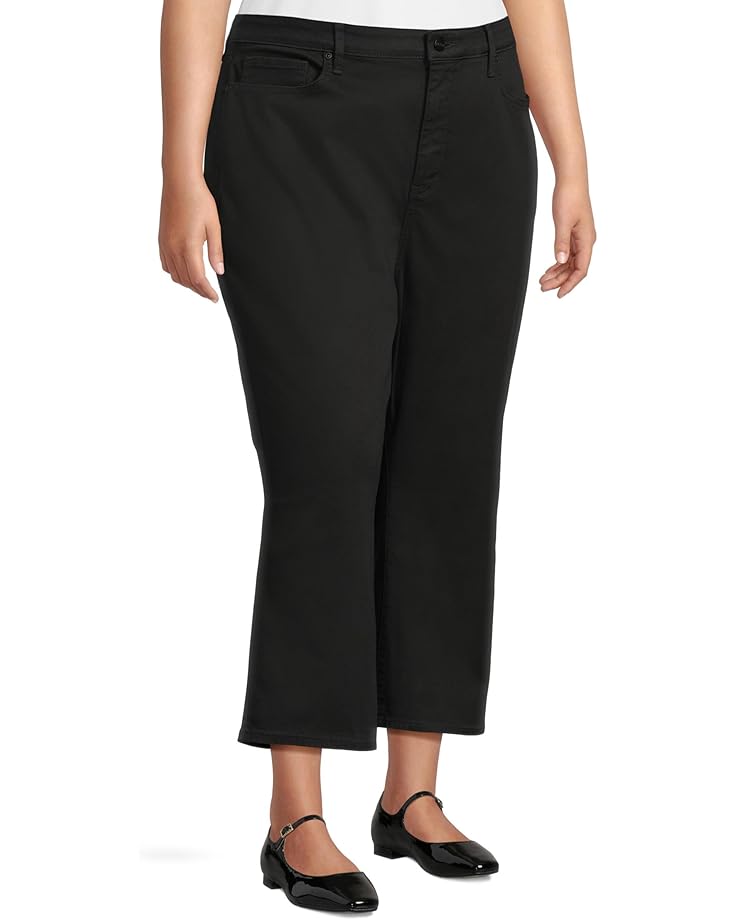 NYDJ Plus Size Joni High-Rise Relaxed Capris in Black - #2 of 5